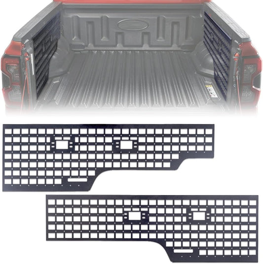 2 Pcs 5 Ft (60") Bed Side Truck Bed Molle Panels Compatible with 2024-2025 Ford Ranger