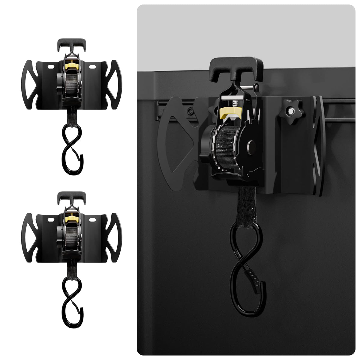 Rotating Retractable Ratchet Straps Fit for Toyota Tacoma 2005-2026