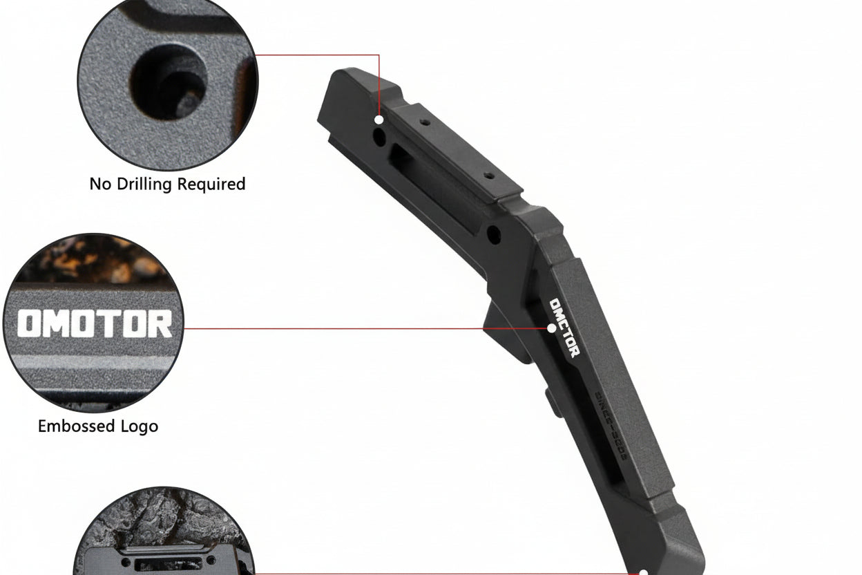 Aluminum Limb Riser Engine Hood Trail Sights Compatible with 2021 - 2024 Ford Bronco