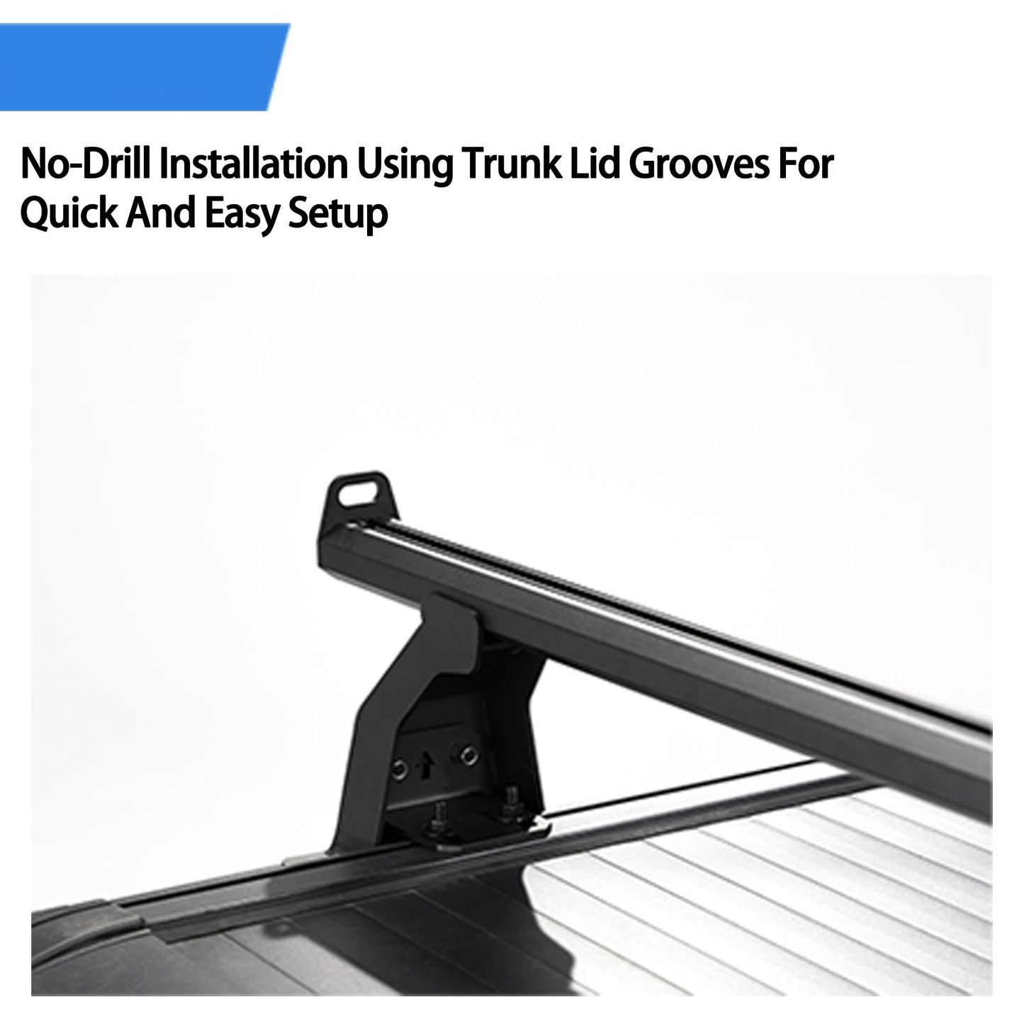 Adjustable Truck Bed Rack Cross Bars(2-Pack) for Mid-Size Trucks Compatible with Retractable Hard Tonneau Covers
