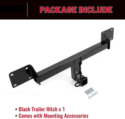 HECASA 2" Class 3 Trailer Hitch Receiver Compatible with 2021-2022 Ford Bronco Sport Except First Edition Steel Powder Coated