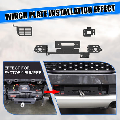 Winch Mounting Plate for 2024-2026 Ford Ranger (Excl. Raptor/Diesel Engine)