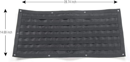 Tailgate Tool Kit Storage Bag Organizer Racks for 2007-2018 Jeep Wrangler JK JKU 2018-2019 JL JLU, Canvas, 3PCS - OMOTOR