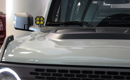 Clear Lens 20W High Power LED A-Pillar Lighting Kit Compatible with 2021-2026 Ford Bronco