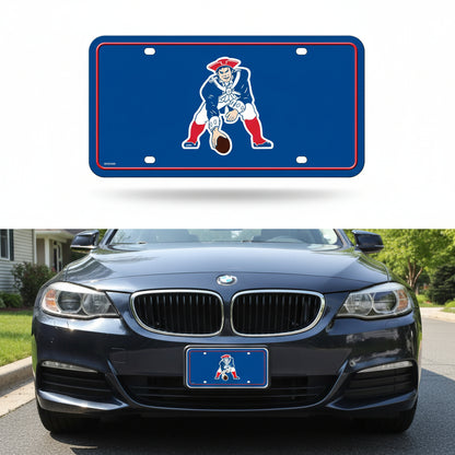 Rico Industries NFL Football Modern Retro Metal Auto Tag 6" x 12" - Great for Truck/Car/SUV