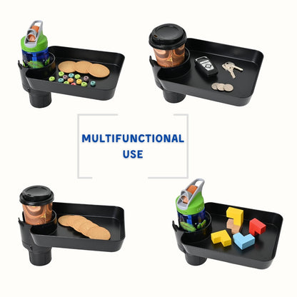 Adjustable Car Seat Tray with Anti-Shake Cup Holder for Kids