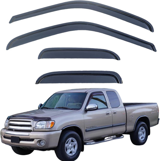 4Pcs Rain Guards Compatible with 2000-2006 Toyota Tundra Extended Cab