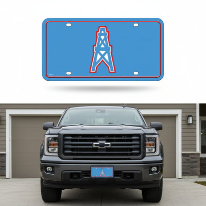 Rico Industries NFL Football Modern Retro Metal Auto Tag 6" x 12" - Great for Truck/Car/SUV