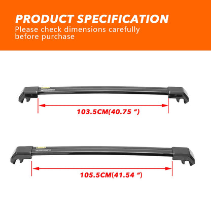 Roof Rack Side Rails + Cross Bars for Toyota Land Cruiser Prado J250 LC250/1958 2024-2026
