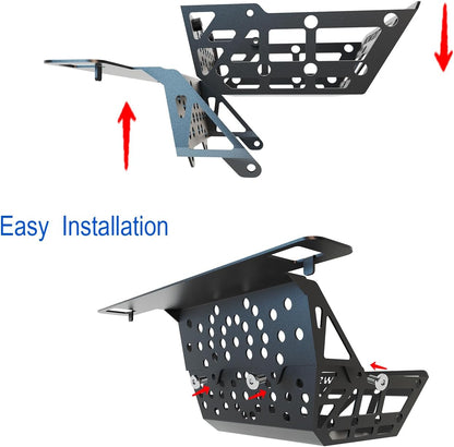 Tactical Organizer for Ford Bronco Accessories 2025 2021-2024, Overhead Organizer Storage Panel, Premium Manganese Steel Car Roof Control Panel Storage Basket Auto Accessories