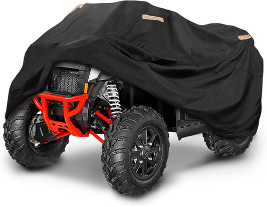 KEMIMOTO ATV Cover Universal, Four Wheeler Cover Waterproof Cover Compatible with Polaris Sportsman 450 570 Polaris Sportsman Fourtrax Can-Am Kawasaki Arctic Cat CFMOTO, 90'' X 43'' X 46''