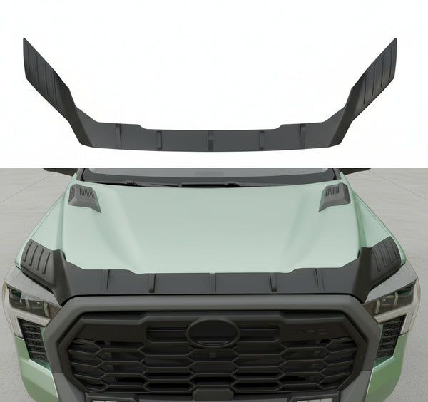 Hood Protector Compatible with 2022-2025 Toyota Tundra 2023-2025 Toyota Sequoia Hood Shield TPE Hood Deflector Hood Guard for 2023 2024 Tundra 2024 Sequoia Accessories