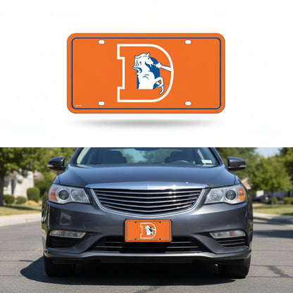 Rico Industries NFL Football Modern Retro Metal Auto Tag 6" x 12" - Great for Truck/Car/SUV