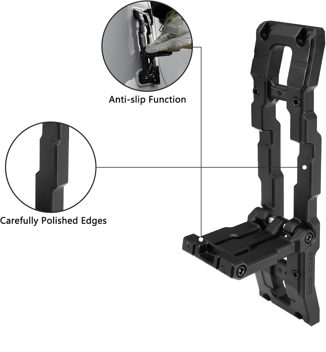 Aluminum Door Hinge Step Compatible with Jeep Wrangler JL JK JT