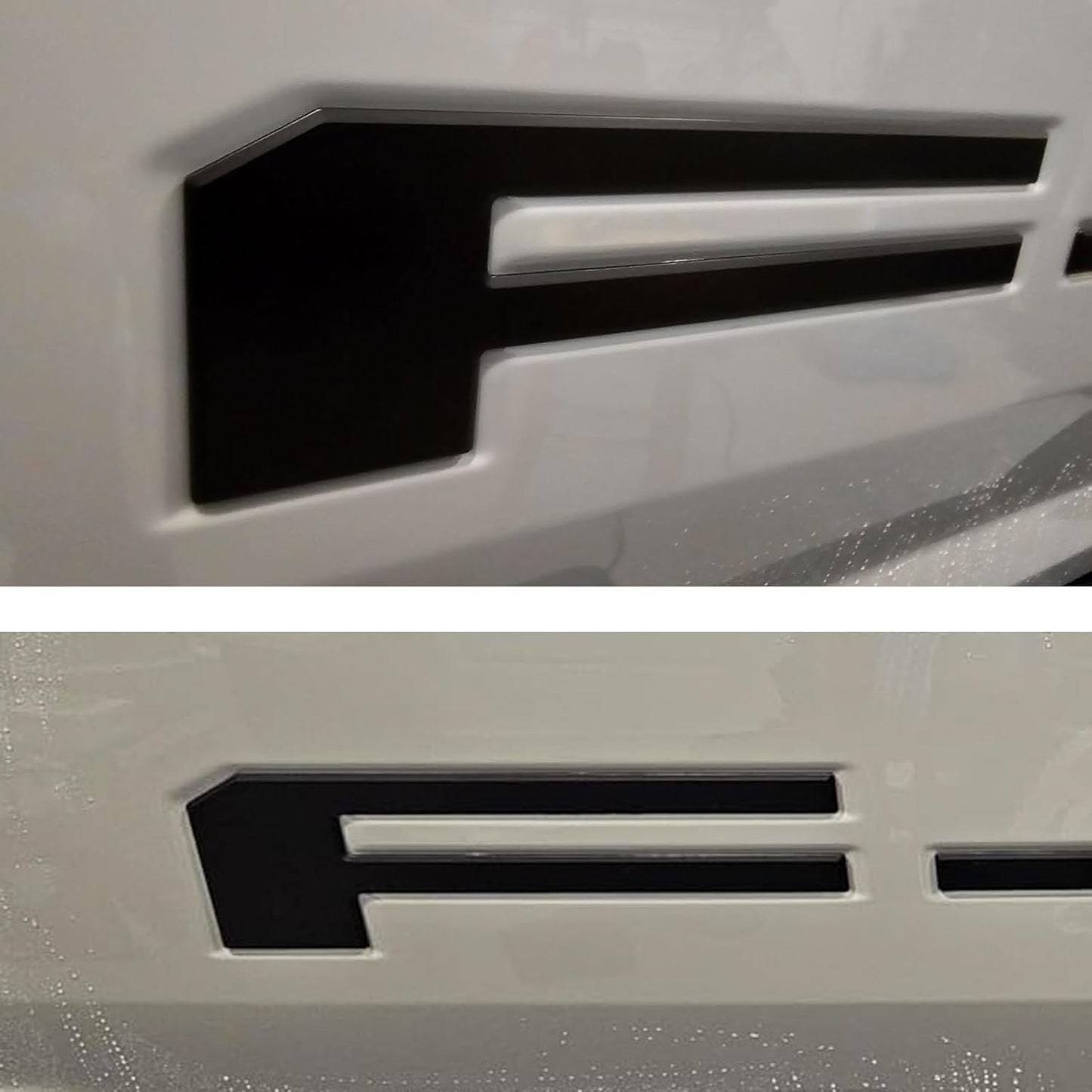 Tailgate Insert Letters Compatible with f150 2021 2022 2023 2024 3D Emblems with Strong Adhesive 250218 Matte Black