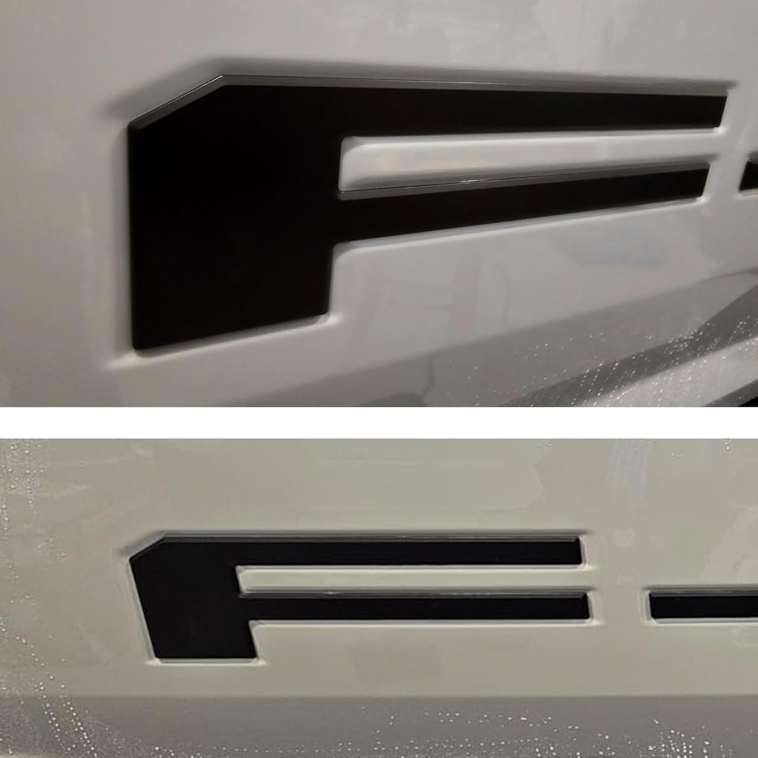 Tailgate Insert Letters Compatible with f150 2021 2022 2023 2024 3D Emblems with Strong Adhesive 250218 Matte Black