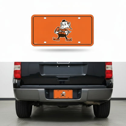 Rico Industries NFL Football Modern Retro Metal Auto Tag 6" x 12" - Great for Truck/Car/SUV