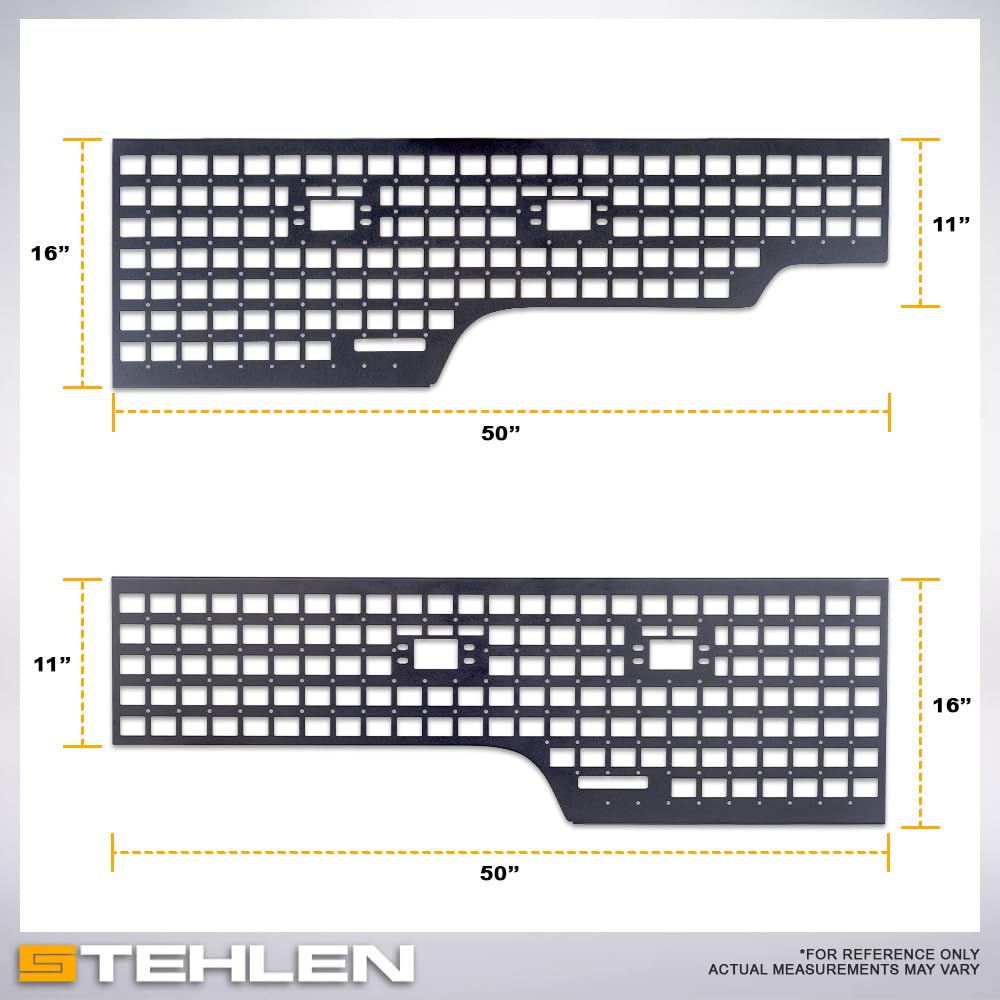 5ft Bed Molle Panels For Ford Ranger 2024-2025 (2 Pcs)