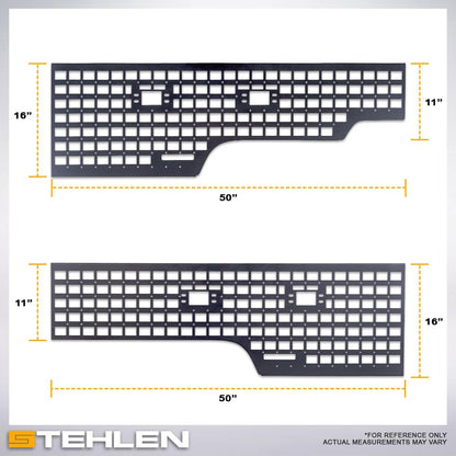 5ft Bed Molle Panels For Ford Ranger 2024-2025 (2 Pcs)