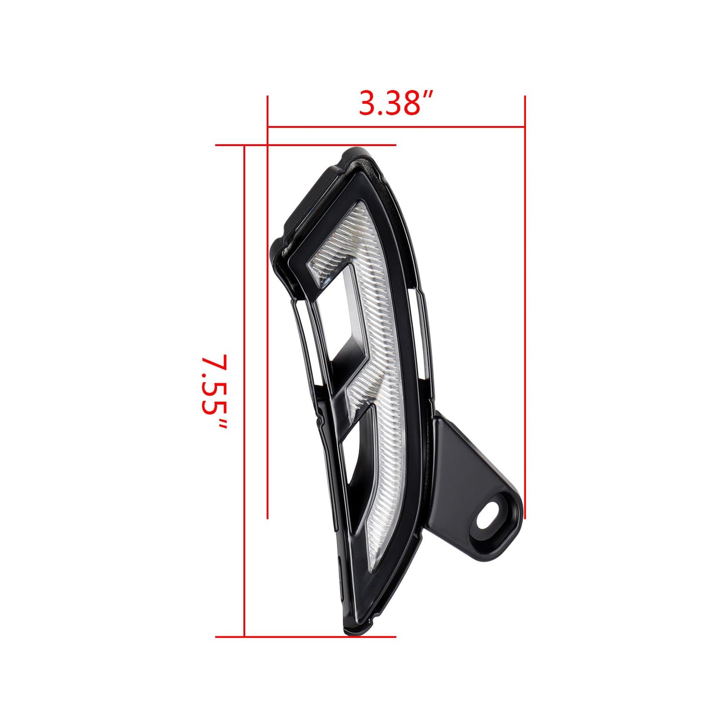 DRL Headlight for 2024-2025 Toyota LC250 Prado, Xenon White/Amber