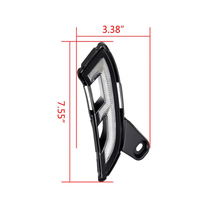 DRL Headlight for 2024-2025 Toyota LC250 Prado, Xenon White/Amber