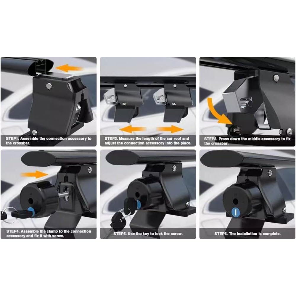 Lockable Roof Rack Crossbars for Ford Ranger 2019-2025