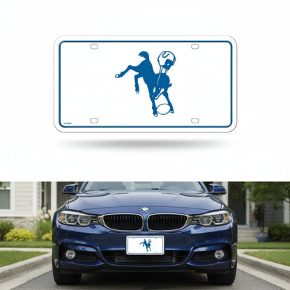Rico Industries NFL Football Modern Retro Metal Auto Tag 6" x 12" - Great for Truck/Car/SUV