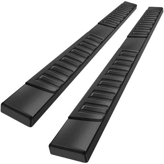 6 Inch Running Boards Compatible with 2019-2026 Ford Ranger Super Crew Cab with 4 Full Size Doors. Ford Ranger Steps Rock Sliders Step Bar Side Steps. Galvanized Carbon Steel Black Nerf Bar.