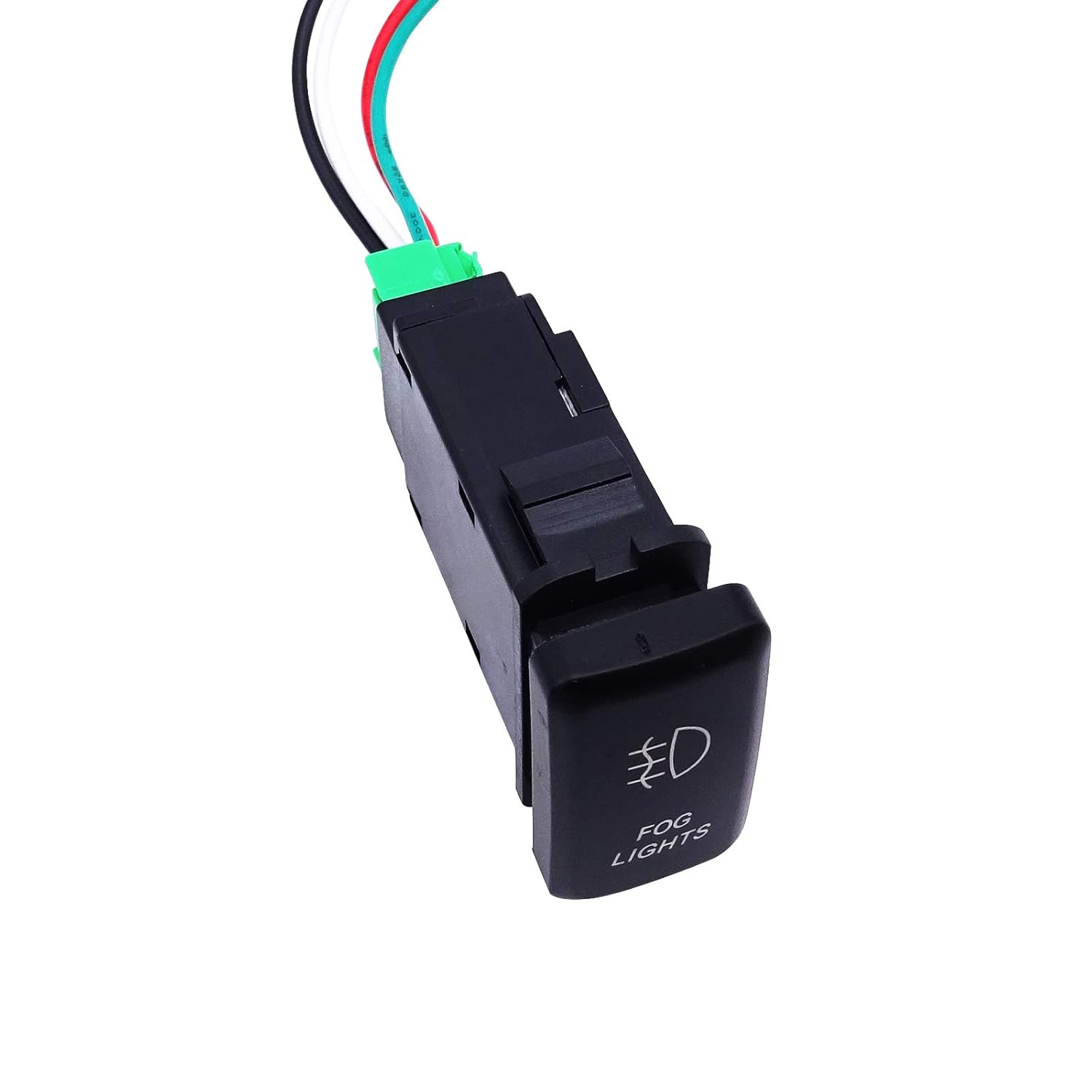 WeiSen Push Switch with Fog Lights Symbol Blue Backlight ON-Off with Connector Wire Kit Compatible with Toyota