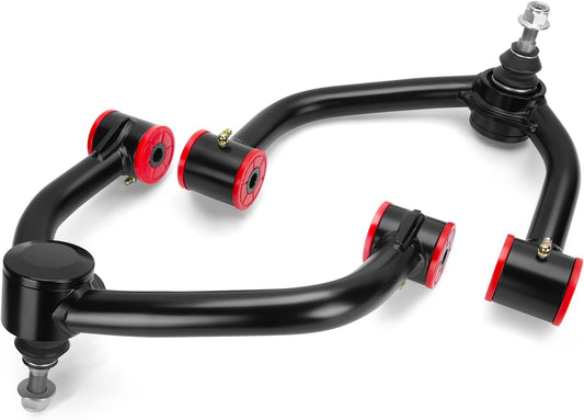 2-4in F150 Upper Control Arms, 2pcs Front Steel Control Arm Compatible With Ford F150 2004-2020,Adjustable UCA With Greasable Ball Joint Fit the Truck After 2-4" Lift (Aftermarket Welding Control Arm)