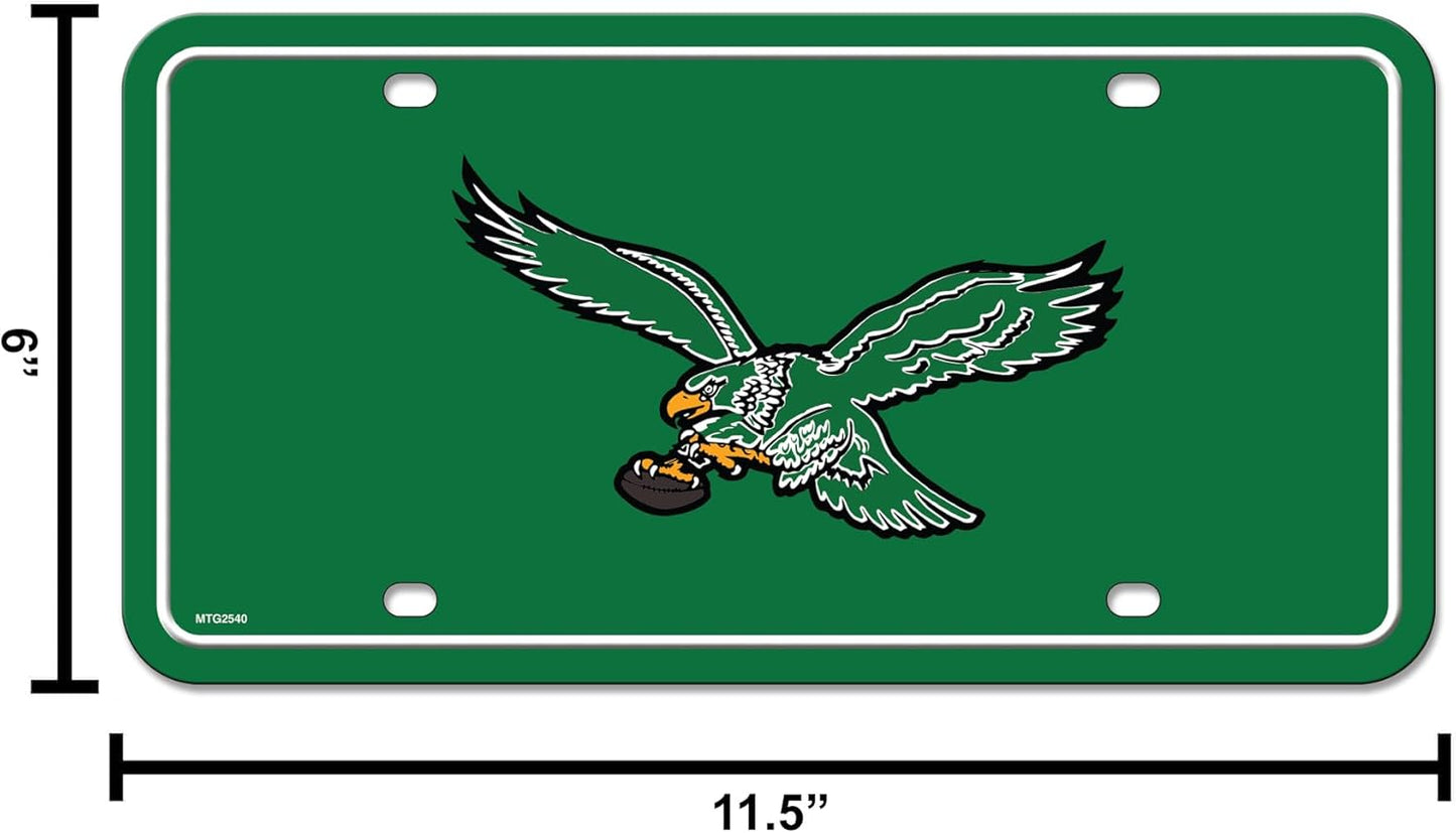 Rico Industries NFL Football Modern Retro Metal Auto Tag 6" x 12" - Great for Truck/Car/SUV