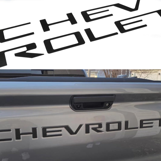 Matte Black Tailgate Insert Letters 3D Emblems For  2023 - 2026 Chevy Colorado