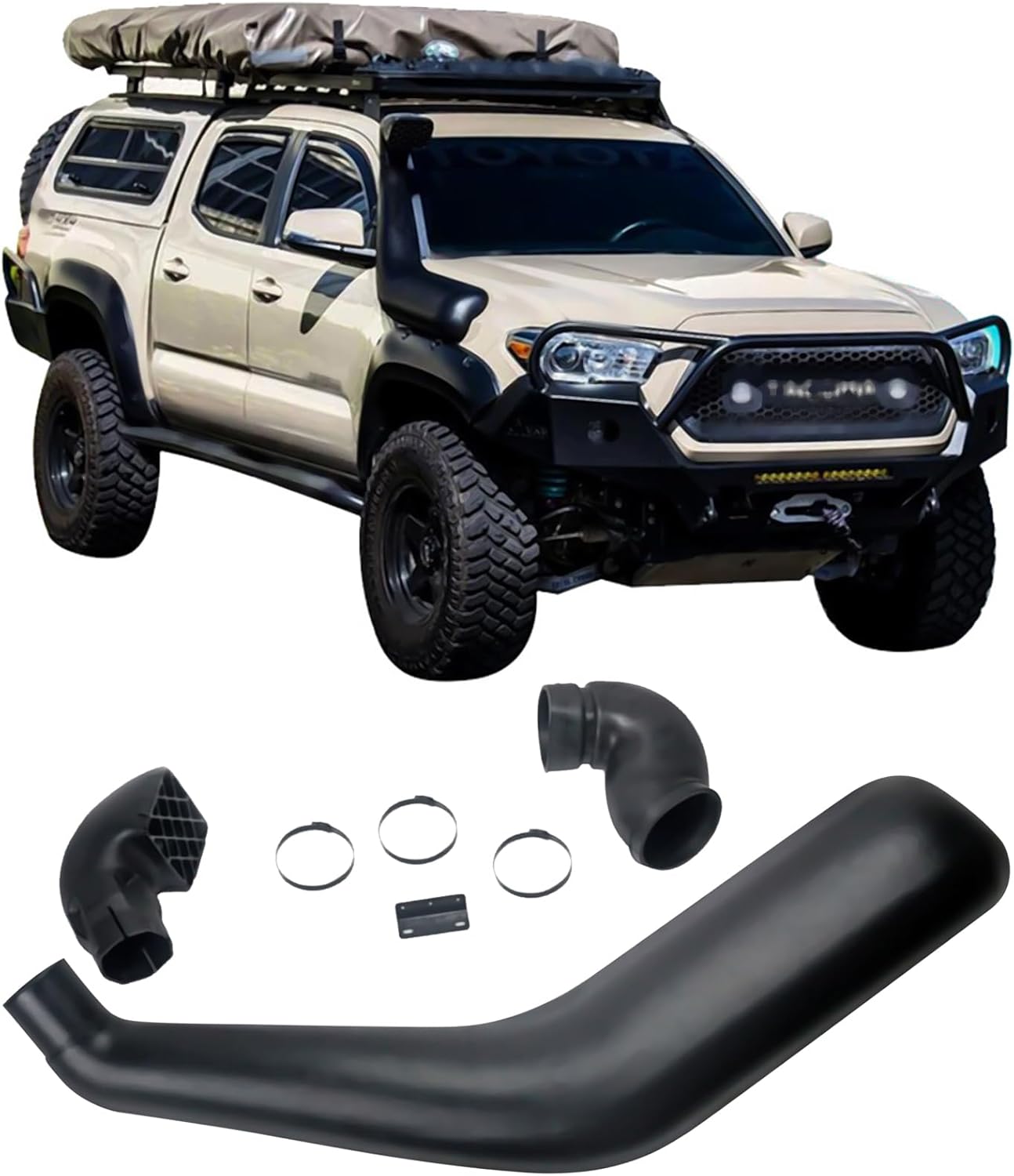 Front Right Snorkel Kit For For 2016-2021 Toyota Tacoma with 3.5L V6 Engine Model(Only) 2GR-FKS,Ideal For Protecting Your Engine From Dust, Water While Traveling（Right） (2016-2021)