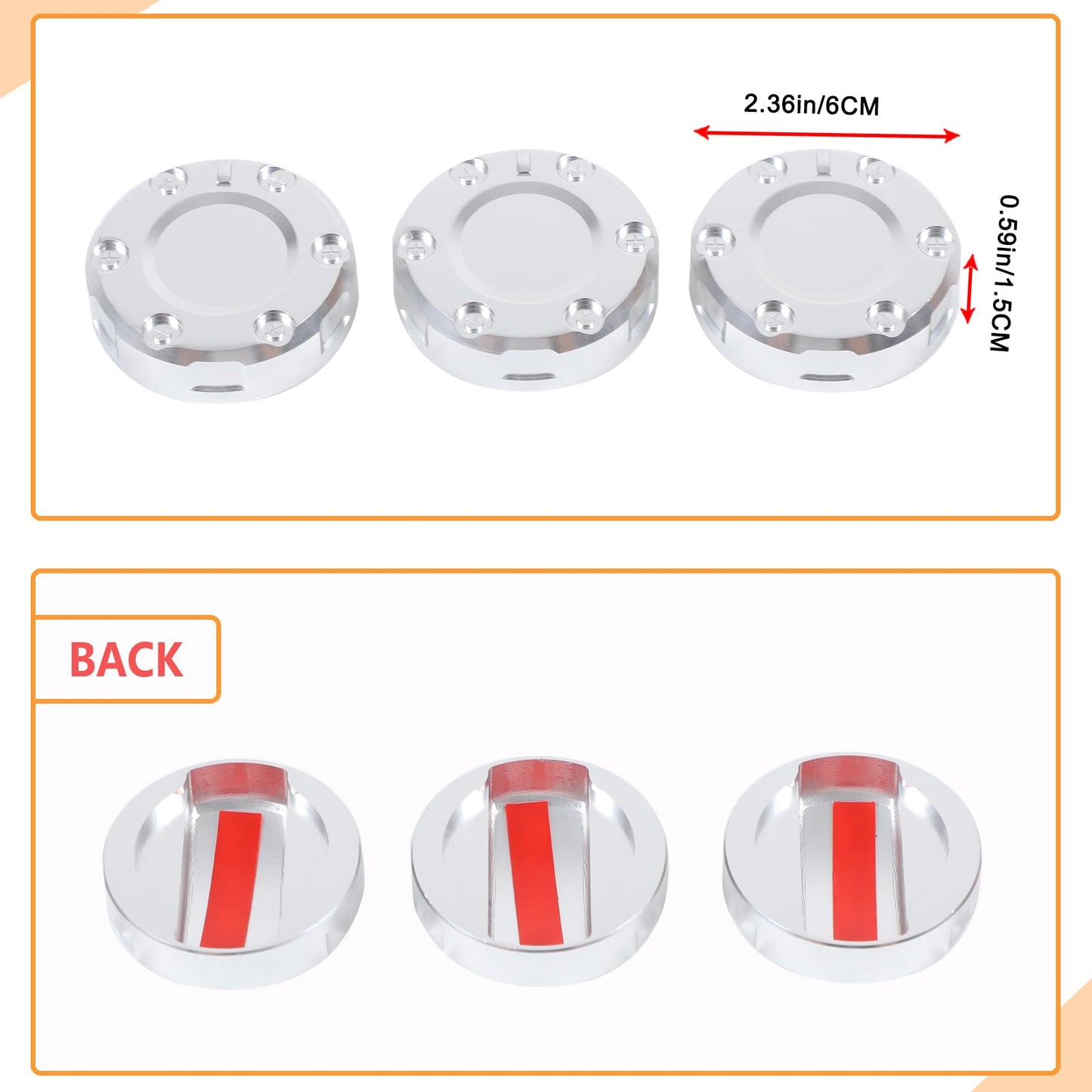 Center Console Air Conditioner Switch Button Knob Trim Cover Compatible with Toyota FJ Cruiser 2007-2021