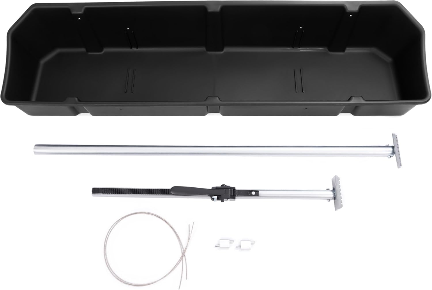 KUAFU Full Size Truck Bed Storage Box Compatible with Ford Chevrolet GMC Dodge Ram Toyota Nissan Universal 55 Inch - 69 inch Wide Adjustable Beds Secure Cargo Organizer Protect Groceries