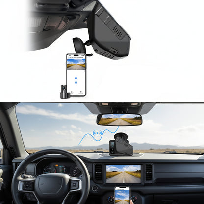 4K Dash Cam Fit for Ford Bronco 2021 2022 2023 2024(Model A), Does Not Fit Ford Bronco Sport, WiFi & App, 64GB Card