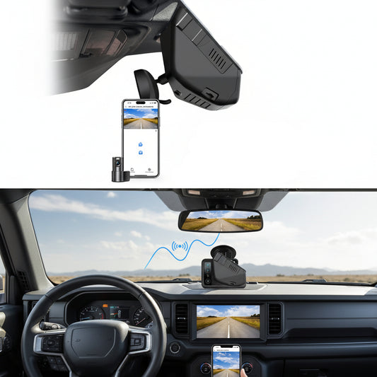 4K Dash Cam Fit for Ford Bronco 2021 2022 2023 2024(Model A), Does Not Fit Ford Bronco Sport, WiFi & App, 64GB Card