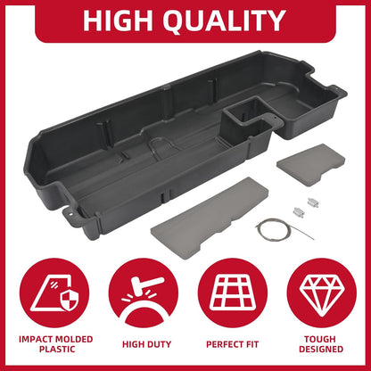 Under Seat Storage Box Compatible with 2007-2021 Toyota Tundra Double Cab