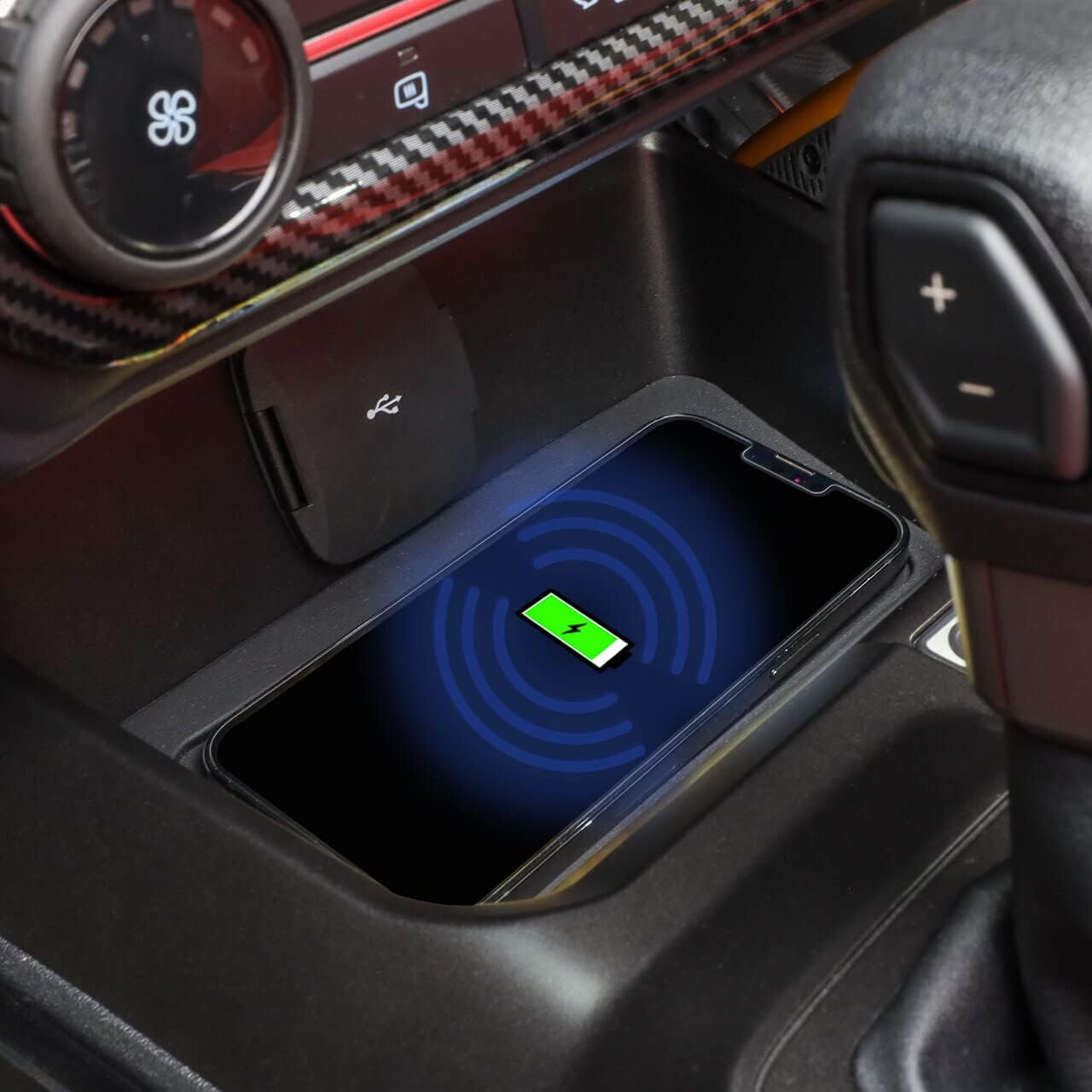 IAG I-Line Wireless Phone Charging Pad for Ford Bronco 2021+ w/LUX Package (Front Center Console)