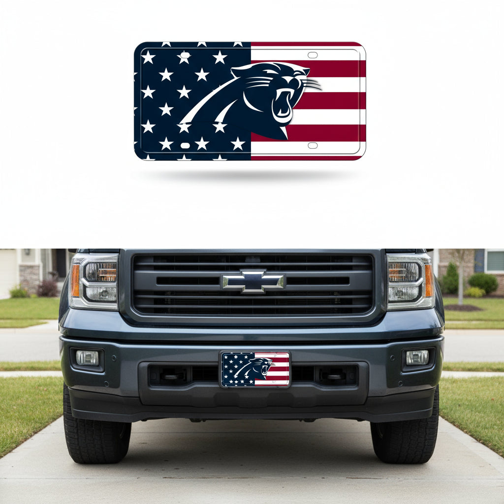 Rico Industries NFL Football USA Metal Auto Tag 6" x 12" - Great for Truck/Car/SUV