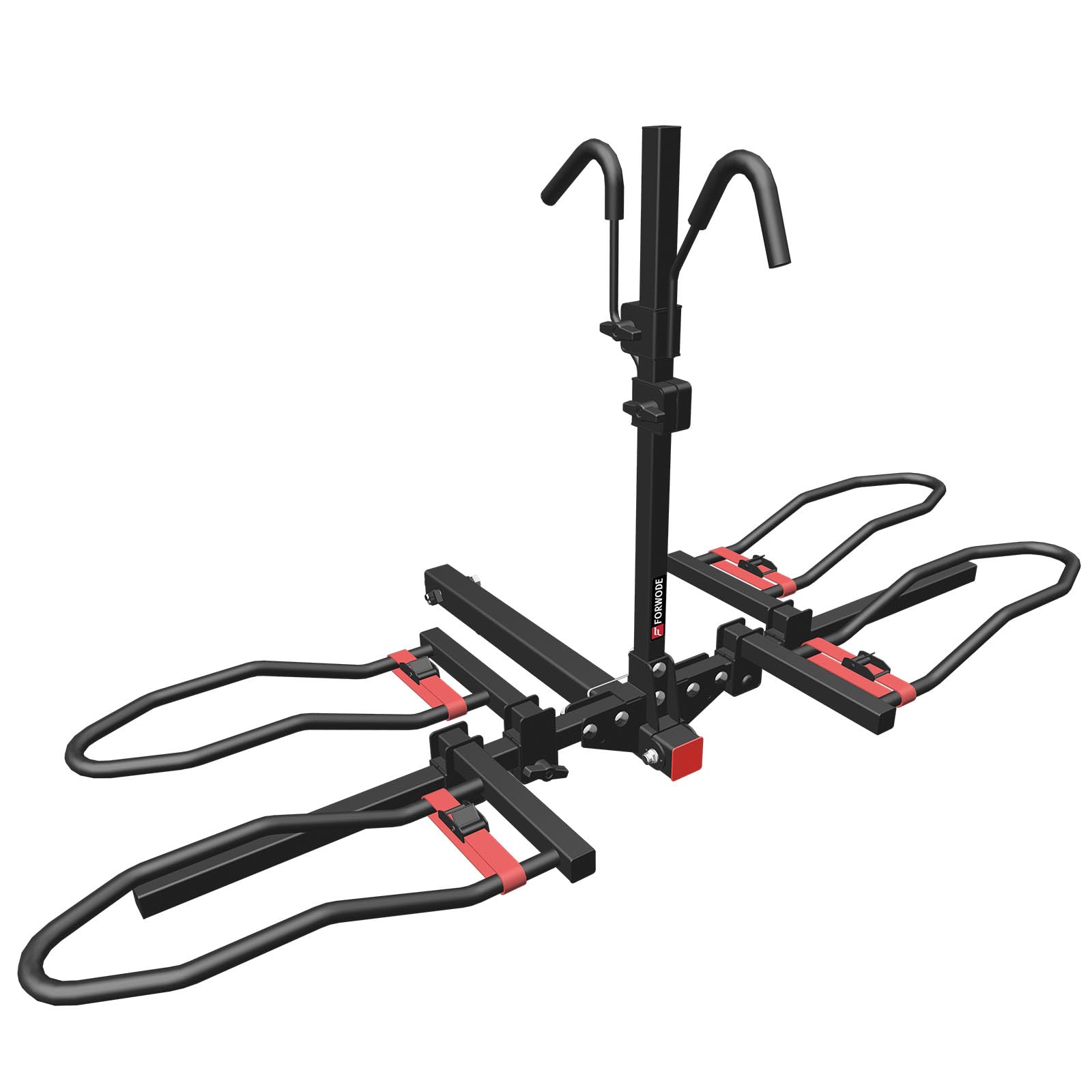 Hitch Mount 2-Bike Rack for Car, 200LB, Tilting, Fat Tire Compatible