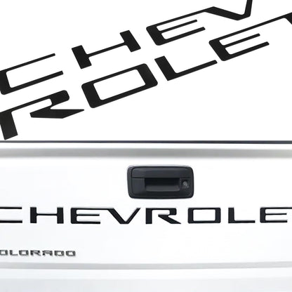 Matte Black Tailgate Insert Letters 3D Emblems For  2023 - 2026 Chevy Colorado