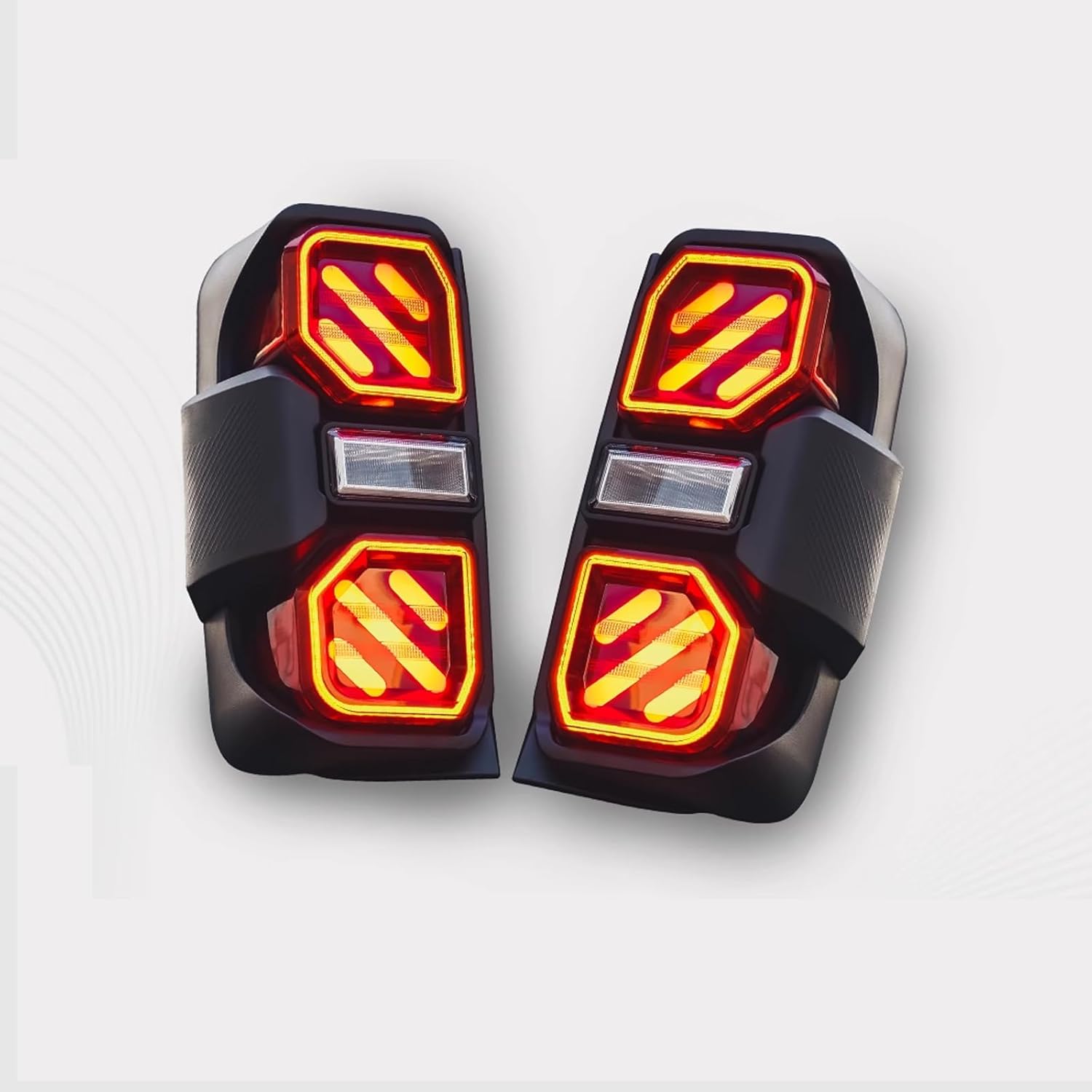 A Pair LED taillights for Ford bronco 2021-2025 taillight assembly, a pair of red lens taillight assemblies, Ford bronco 2021, 2022, 2023, 2025 models(2PCS) (A Pair-A)