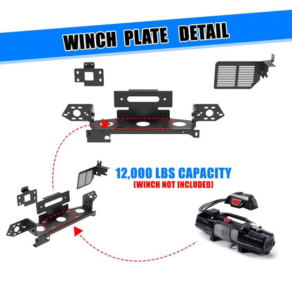 Winch Mounting Plate for 2024-2026 Ford Ranger (Excl. Raptor/Diesel Engine)