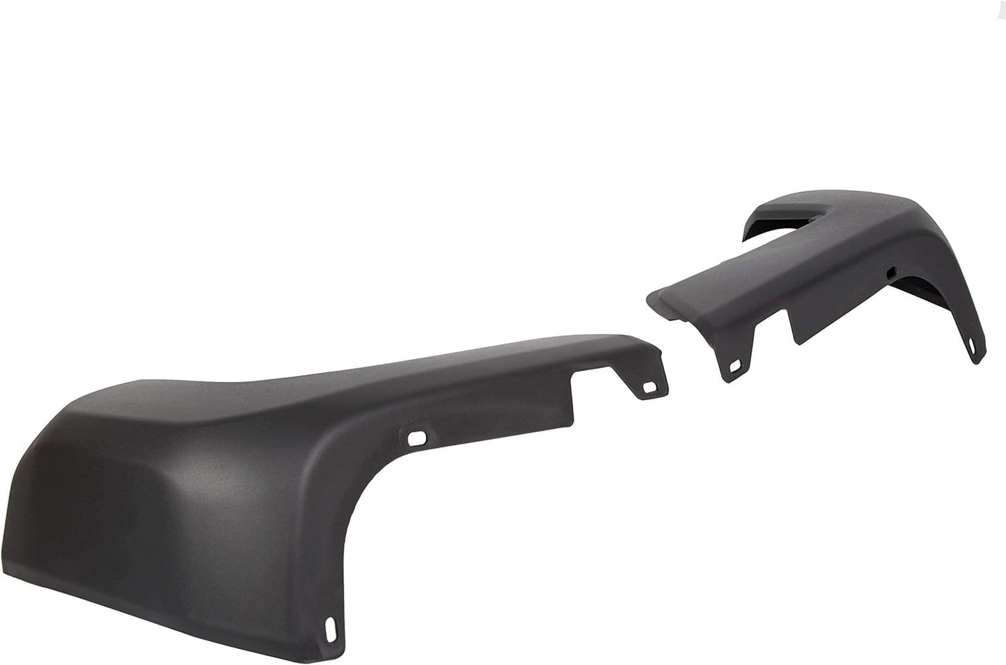 ECOTRIC Rear Bumper End Cap Compatible With 2016-2023 Toyota Tacoma W/O Sensor Hole Replace for TO1105133, TO1104133; 52156-04010, 52155-04010 Corner Cover Driver and Passenger Side Black