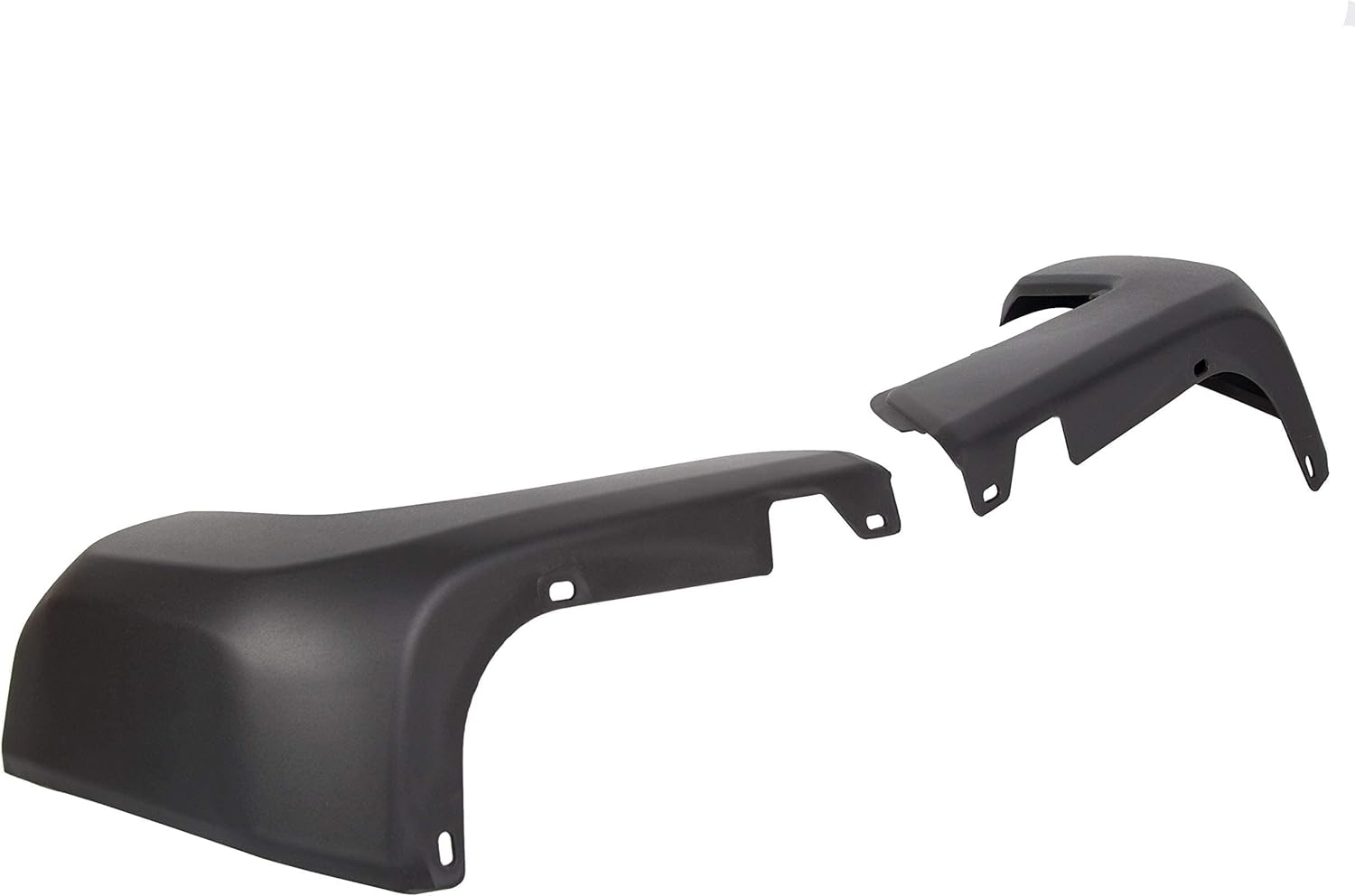 ECOTRIC Rear Bumper End Cap Compatible With 2016-2023 Toyota Tacoma W/O Sensor Hole Replace for TO1105133, TO1104133; 52156-04010, 52155-04010 Corner Cover Driver and Passenger Side Black