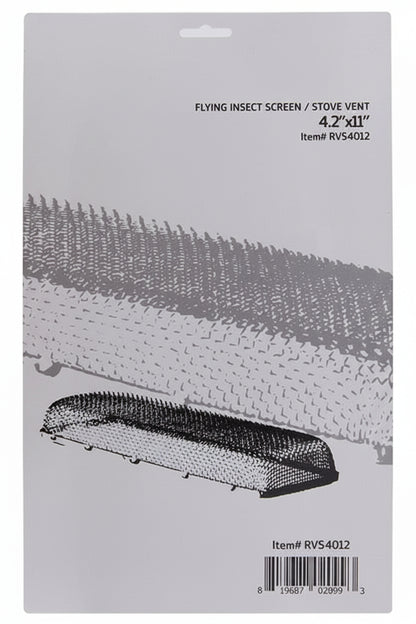 4.2-Inches x 11-Inches RV Stove Vent Screen, Protects Against Insects and Rodents, 1 Pack