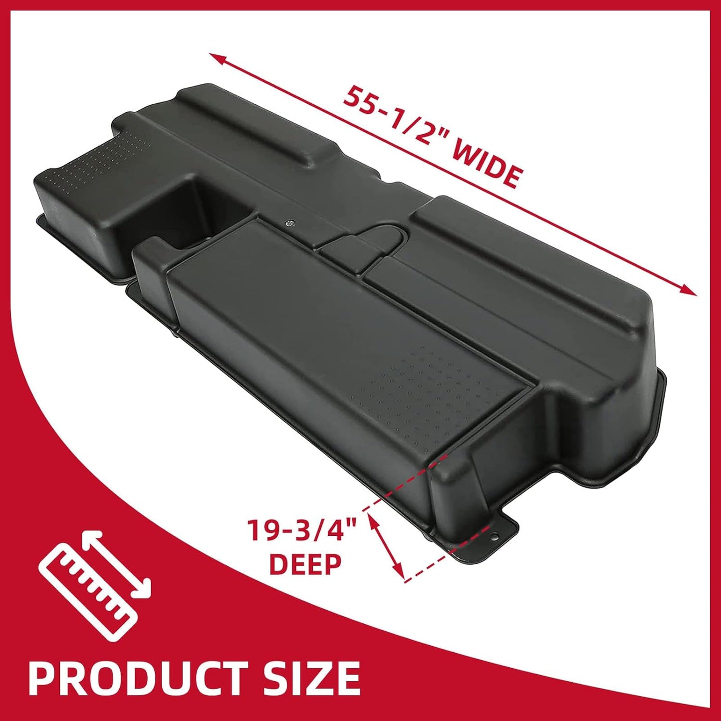 Under Seat Storage Box Compatible with 2007-2021 Toyota Tundra Double Cab