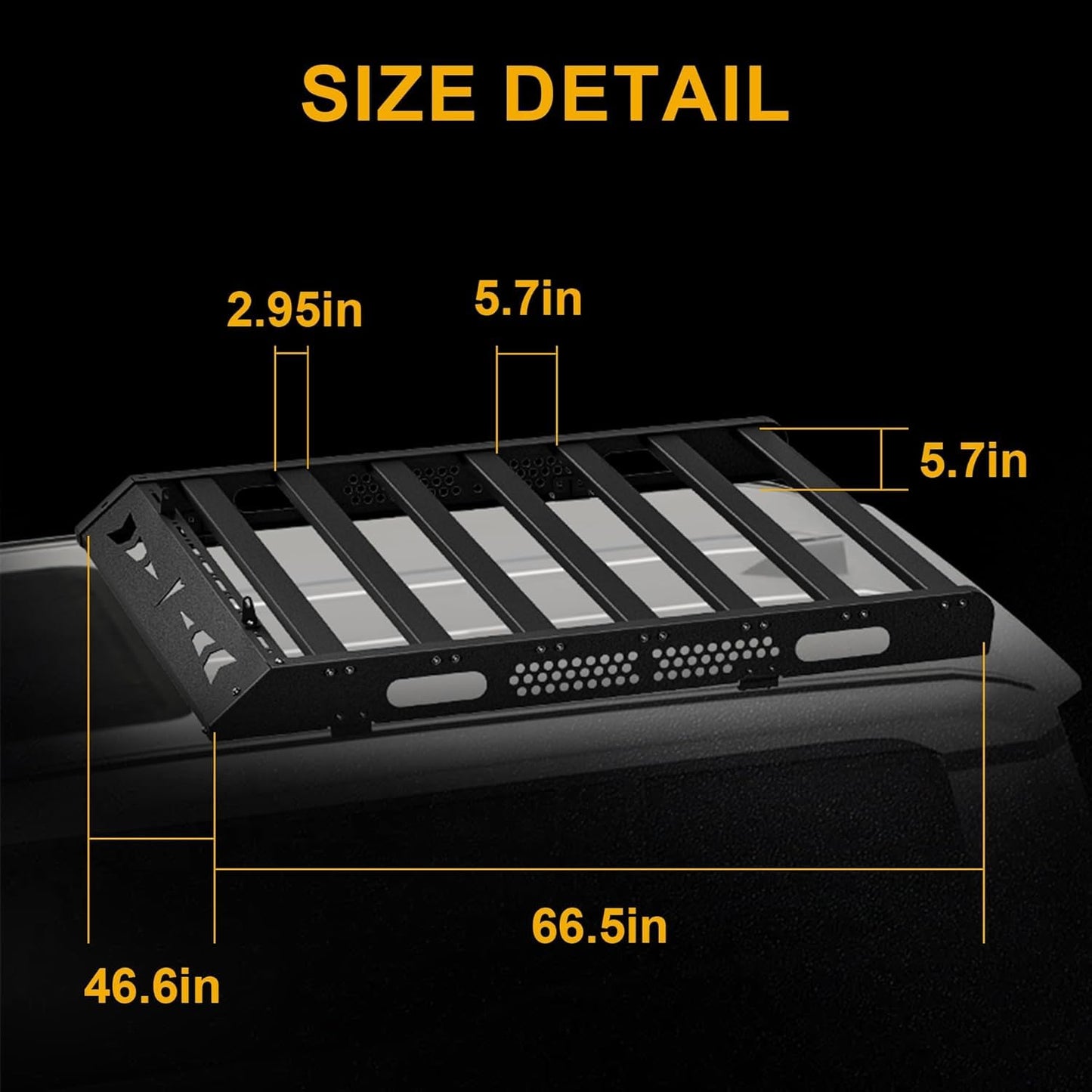 Heavy Duty Aluminum Roof Rack Cargo Platform Fits for Toyota Land Cruiser LC250 & Prado J250 2024 2025
