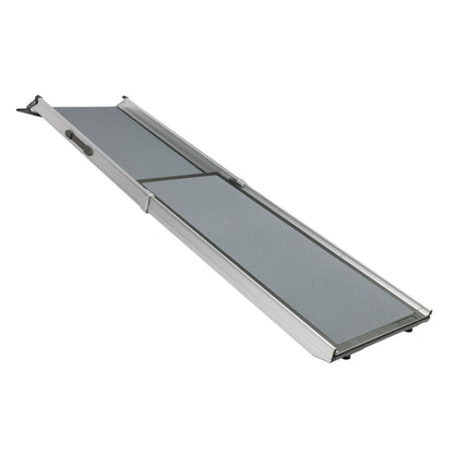Dog Ramp Extends from 39-71 Inches No Slip High Traction Surface Collapsible and Locking for Easy Storage For Trucks, SUVs, and Cars Weighs Only 13 Pounds - OMOTOR